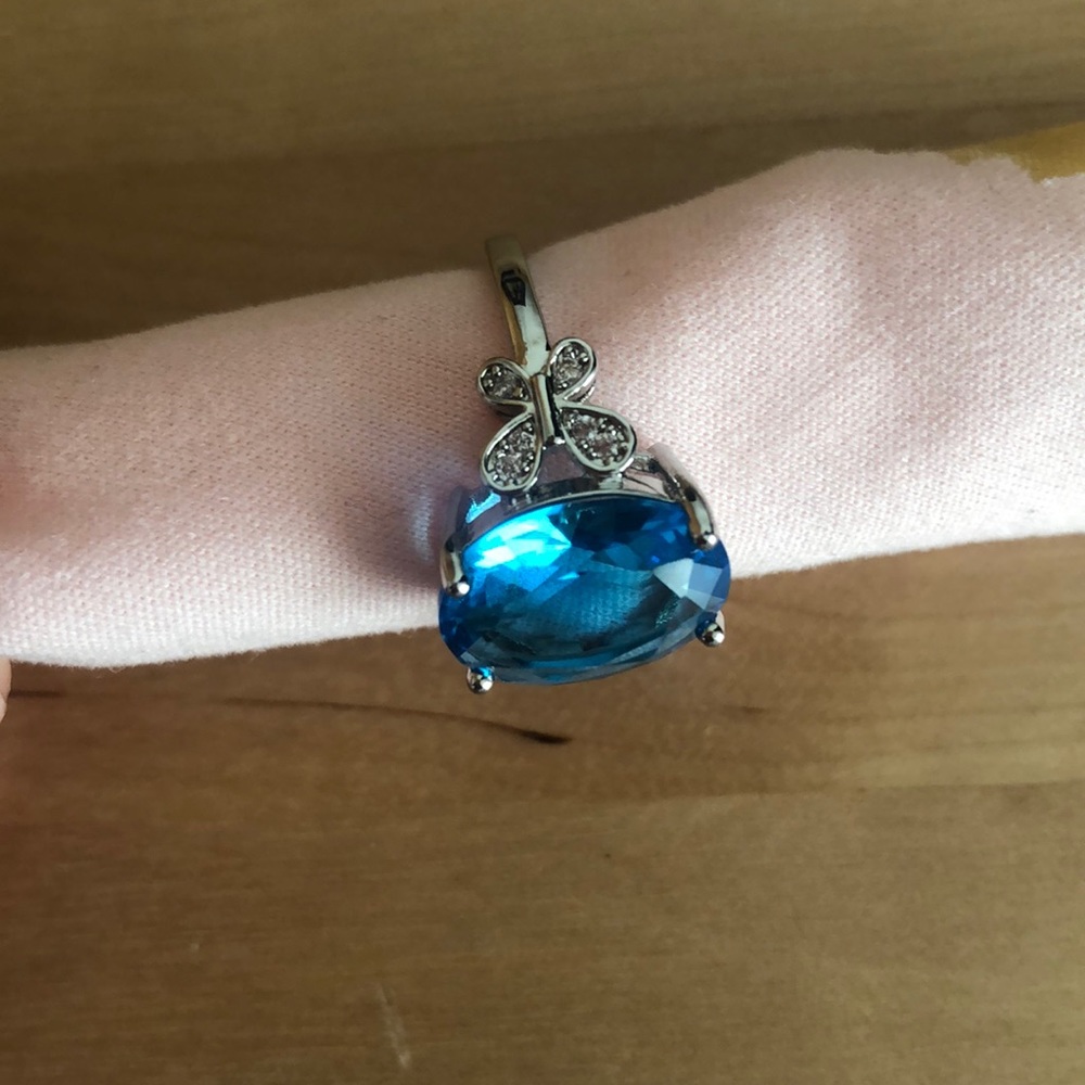 Blue gem ring - Picture 3 of 3